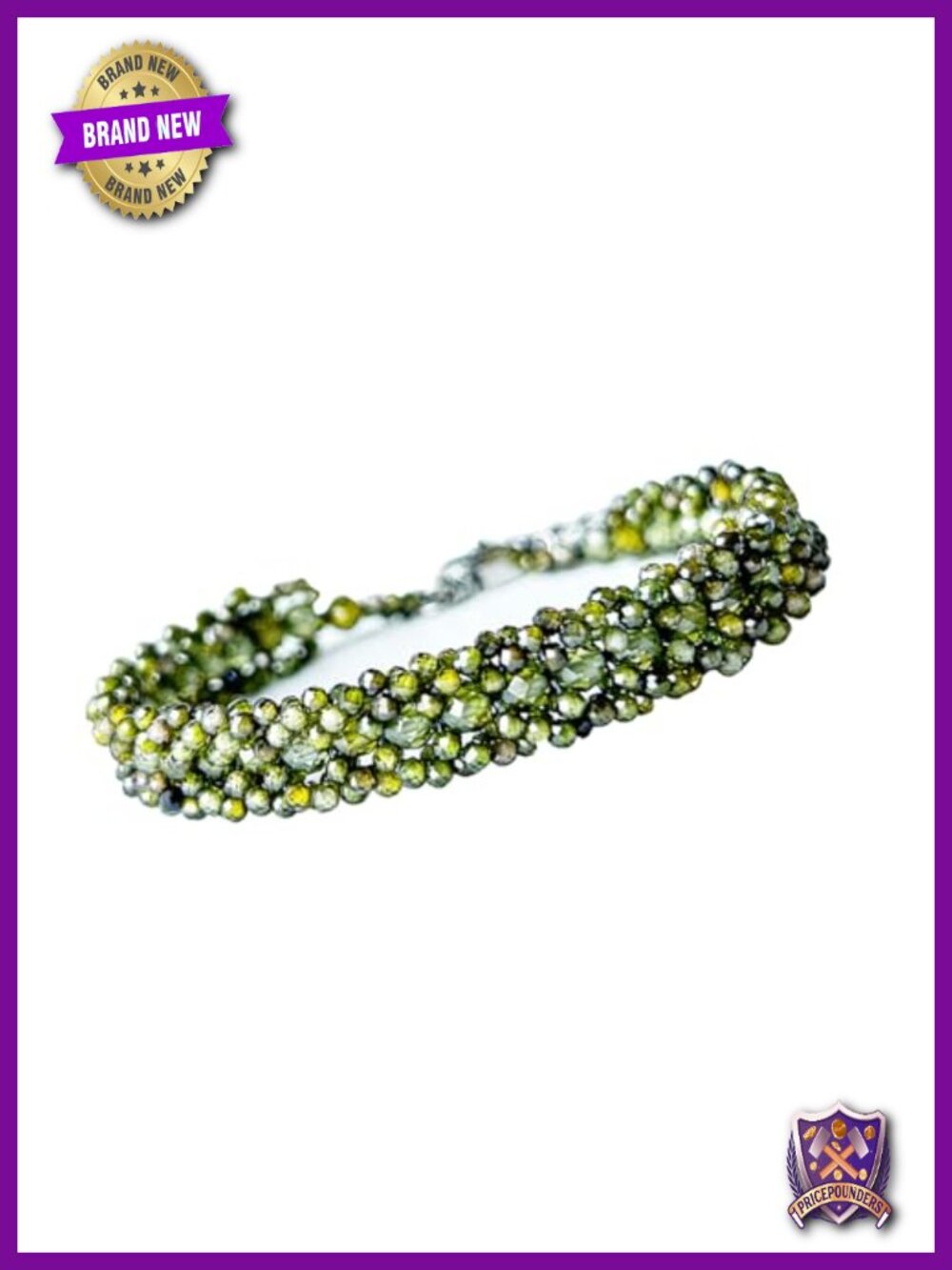 Handmade Beaded Bracelet Cubic Zirconia for Women Waterproof Jewelry Gift